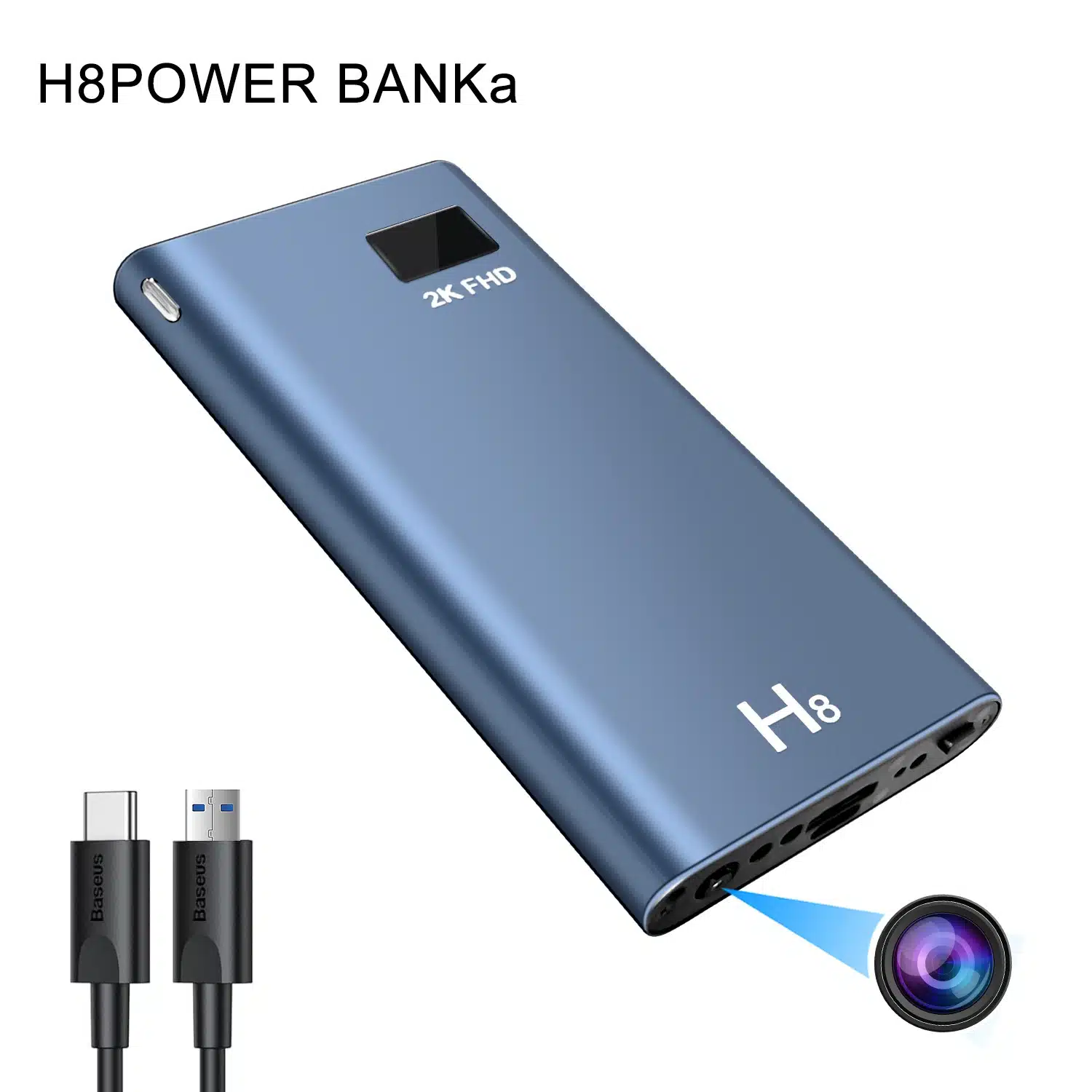 H8 PLUS 充電寶攝影機 2K高清錄影【2025全新升級】