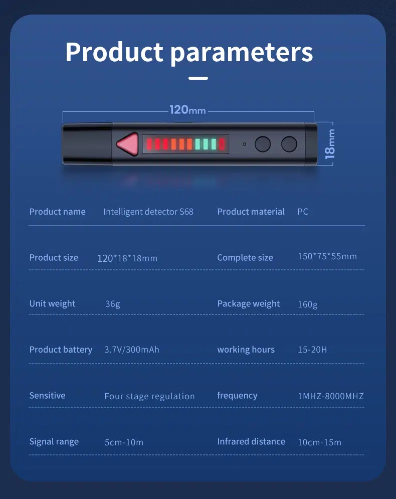 S68 防偷拍偵測器